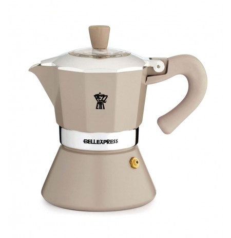 PEZZETTI BELLEXPRESS Enamel Coffee Maker (6 cups) - Beige