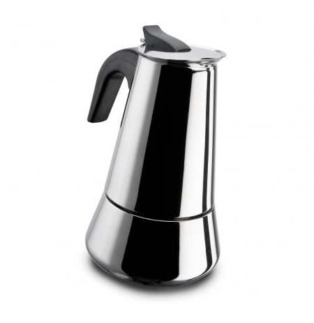 PEZZETTI STEELEXPRESS Steel Induction Coffee Maker (6 cups) - Silver