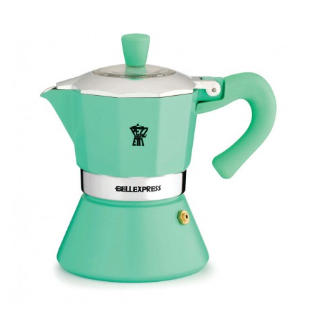 PEZZETTI BELLEXPRESS Enamel Induction Coffee Maker (6 cups) - Mint