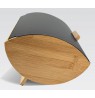 Maestro MR-1775-BLACK bread box Other Black, Wood Bamboo, Metal