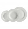 Set of 12 rimmed plates