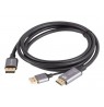 HDMI(M)-daugiau DISPLAYPORT(M) CABLE 1.8M 4K BLACK LANBERG