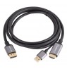 HDMI(M)-daugiau DISPLAYPORT(M) CABLE 1.8M 4K BLACK LANBERG