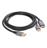 HDMI(M)-daugiau DISPLAYPORT(M) CABLE 1.8M 4K BLACK LANBERG