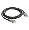 DISPLAYPORT(M) -daugiau HDMI(M) 1.8M 4K BLACK-SILVER LANBERG CABLE