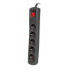 POWER STRIP NATEC BERCY 400 1.5M 5X 230V PL BLACK