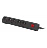 POWER STRIP NATEC BERCY 400 1.5M 5X 230V PL BLACK