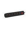 POWER STRIP NATEC BERCY 400 1.5M 5X 230V PL BLACK