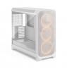 Fractal Design Meshify 3 XL | White RGB TG Clear Tint | Mid-Tower | Power supply included No | ATX