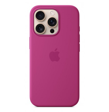 Apple iPhone 16 Pro Silicone Case with MagSafe - Fuchsia