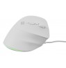 NATEC CRAKE 2 PRO 12800DPI VERTICAL MOUSE WHITE PROGRAMMABLE OPTICAL