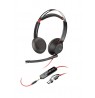 Poly Blackwire 5220 Stereo USB-C Headset +3.5mm Plug +USB-C/A Adapter