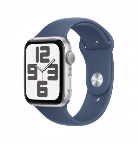 Apple Watch SE GPS 44mm Silver Aluminium Case Sport Band