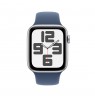 Apple Watch SE GPS 44mm Silver Aluminium Case Sport Band