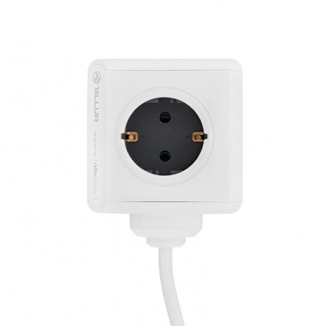 Tellur Power Cube Extended, Power strip 4 Outlets + 2xUSB ports, 1.5m cable white
