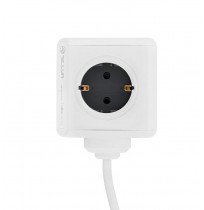 Tellur Power Cube Extended, Power strip 4 Outlets + 2xUSB ports, 1.5m cable white