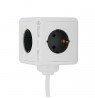 Tellur Power Cube Extended, Power strip 4 Outlets + 2xUSB ports, 1.5m cable white