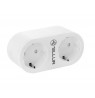Tellur WiFi AC Dual Plug, Energy reading, 16A, 2400W