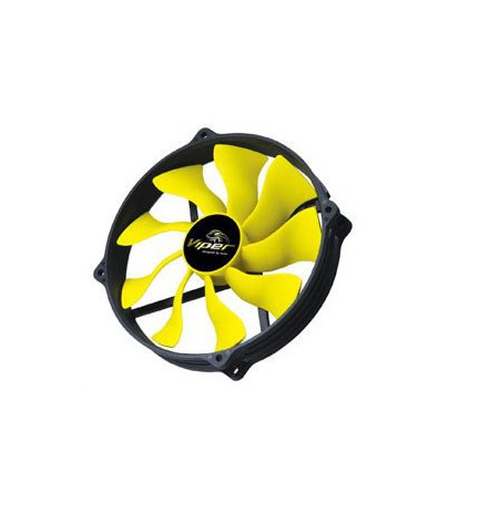 Akasa 14cm Viper R Fan Computer case Black, Yellow