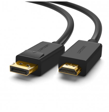 Ugreen 10203 video cable adapter 3 m DisplayPort HDMI Black