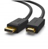 Ugreen 10203 video cable adapter 3 m DisplayPort HDMI Black