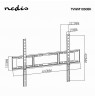 Nedis TVWM1051BK TV mount/stand 177.8 cm (70") Black