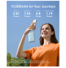 Anker Power Bank with Built-In USB-C and + Lighting Cable | A1680031 | 10000 mAh | 30W Output | Blue