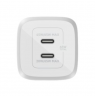 Belkin USB-C GaN PD PPS Dual Wall Charger, 65W | WCH013vfWH