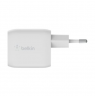 Belkin Dual USB-C GaN Wall Charger with PPS 45W | WCH011vfWH