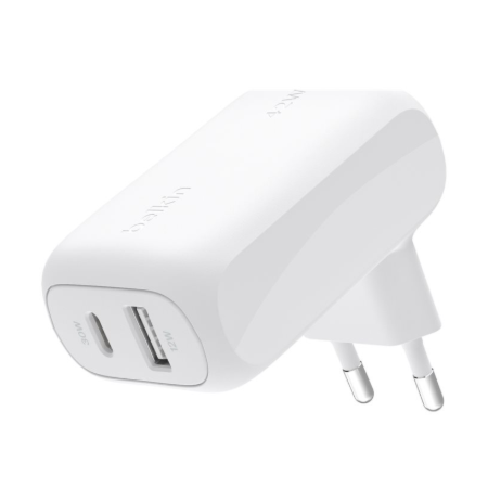 Belkin Dual-port wall charger, 42W | WCB009vfWH
