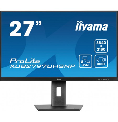 iiyama ProLite XUB2797UHSNP-B1 computer monitor 68.6 cm (27") 3840 x 2160 pixels 4K Ultra HD LED Black
