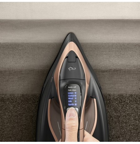Tefal Ultimate Power Pro FV9E50 Dry and Steam iron Durilium AirGlide Autoclean soleplate 3200 W Black, Copper