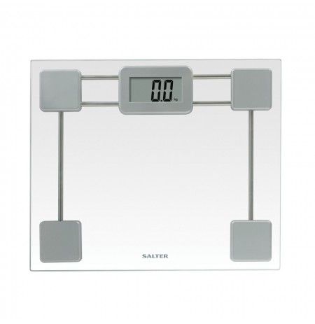 Salter 9081 SV3R Toughened Glass Compact Electronic Bathroom Scale