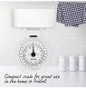 Salter 112 WHFEU12 Compact Mechanical Kitchen Scales, 3kg Capacity white