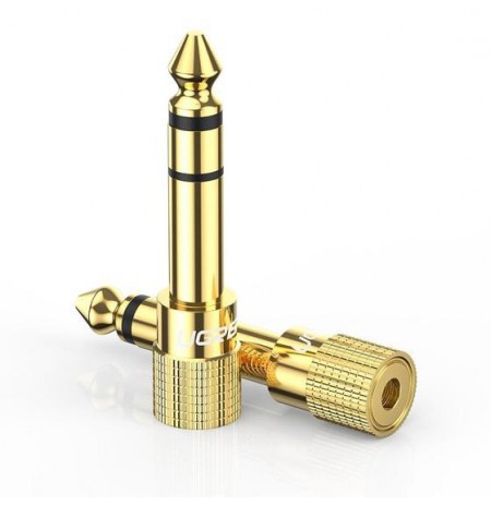 Ugreen 20503 cable gender changer 6.35mm 3.5mm Gold