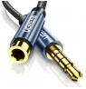 Ugreen extension cable adapter AUX mini jack 3.5 mm 2 m (blue)