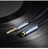Ugreen extension cable adapter AUX mini jack 3.5 mm 2 m (blue)