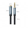 Ugreen extension cable adapter AUX mini jack 3.5 mm 2 m (blue)
