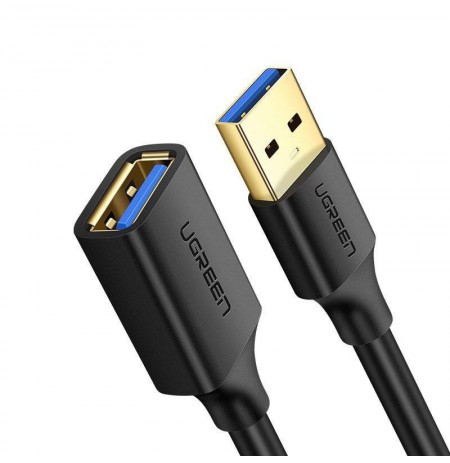 Ugreen kabel przedłużacz przejściówka USB 3.0 (żeński)-USB 3.0 (męski) 1m (czarny)
