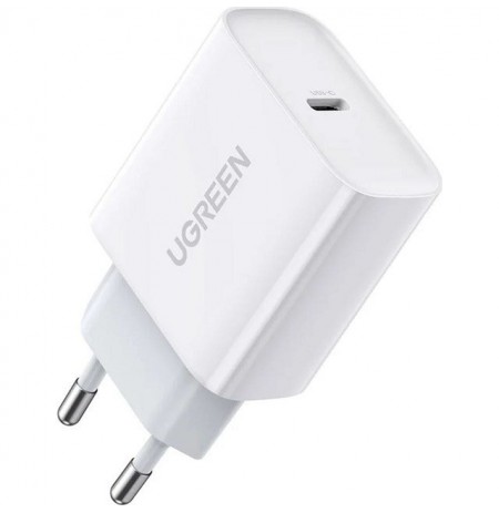 Ugreen USB Power Delivery 3.0 Quick Charge 4.0+ 20W 3A mains charger (white)
