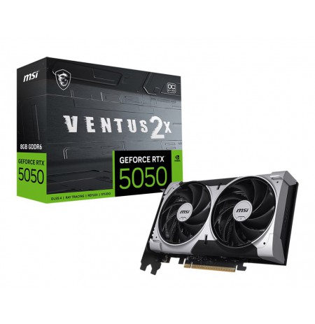 MSI GEFORCE RTX 5050 8G VENTUS 2X OC graphics card NVIDIA 8 GB GDDR6