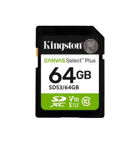Kingston 64GB SD Select Plus, UHS-I, V10