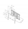 Multibrackets VESA  plon. 4 lank.laik.(juod)26-55'