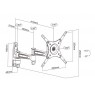 Multibracket.laik.VESA III 360(juodas)