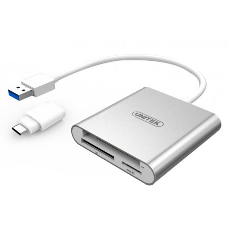 Unitek Flash card reader USB 3.0 + USB Type-C, Y-9313D