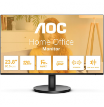 AOC 24B3QA2 | 24 " | IPS | FHD | 16:9 | 120 Hz | 1 ms | 1920 x 1080 pixels | 300 cd/m² | HDMI ports quantity 1 | Black