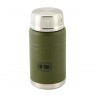 M-Tac UN-R02-750A Food thermos with foldable stainless steel spoon, 750 ml, olive green