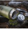M-Tac UN-R02-750A Food thermos with foldable stainless steel spoon, 750 ml, olive green