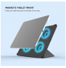 Fixed | Trinity Case | 10.9-11 " | Cover | Apple iPad 10.9" (2022)/iPad 11" (2025) | Black