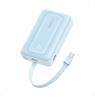 Anker | Power Bank with Built-In USB-C Cable | A1688031 | 10000 mAh | 30W Output | Blue